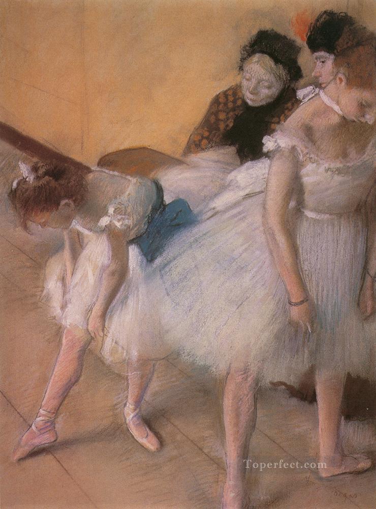 Before the Rehearsal 1880 Impressionism ballet dancer Edgar Degas Oil Paintings